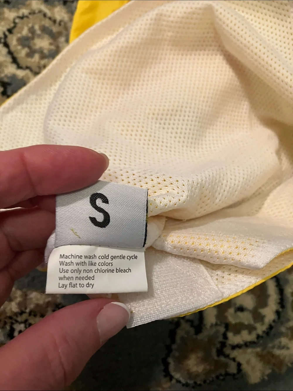 Water-Resistant Yellow Dog Hooded Rain Jacket with Front Pocket